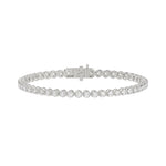 10K WHITE GOLD 5.00CT ROUND DIAMOND LADIES BRACELET