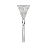 14K WHITE GOLD 2 5/8CT EMERALD/PRINCESS DIAMOND LADIES RING (CENTER STONE EMERALD DIAMOND 1 1/2CT)