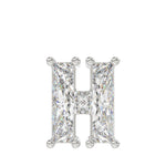 10K WHITE GOLD 1 1/3CT FANCY CUT ALPHABET DIAMOND LADIES PENDANT WITH CHAIN